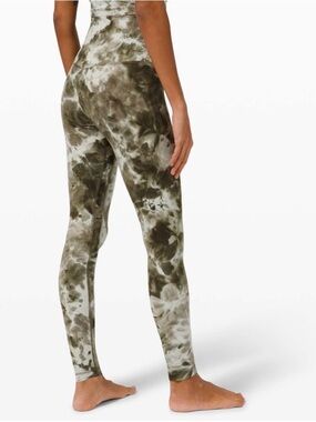 Lululemon Align Pant 28" *Diamond Dye Light Sage Army Green Dark Olive - size 0